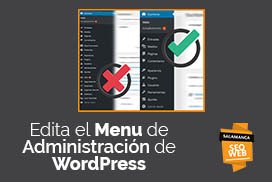 editar el menu de administración en wordpress
